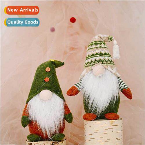 New Christmas decorations knted Christmas dolls -woven stand