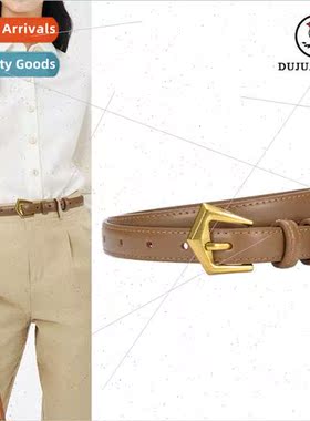 Korea new girls belt solid color jeans belt dress shirt fema