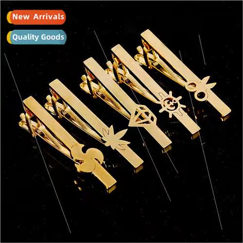Men fashion business hollow metal tie clip geometric high-en
