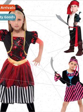 Halloween Children Costumes Permances Boys Girls Pirates Car