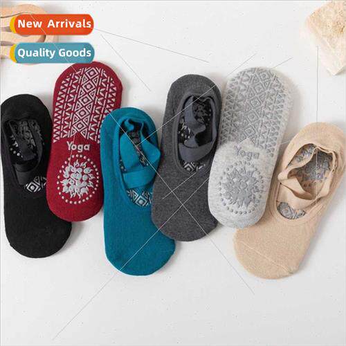 Cross straps yoga socks women thickened footwear socks point