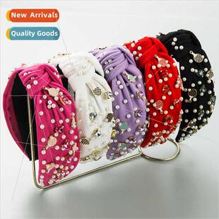 Europe new fashion sports ping pong hair bands fabric knot d