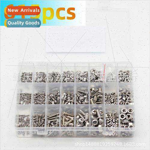 615pcs boxed 304 round head Phillips triple combination scre