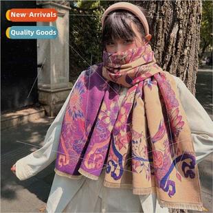 cashmere butterfly warm Retro female faux scarf seas elegant