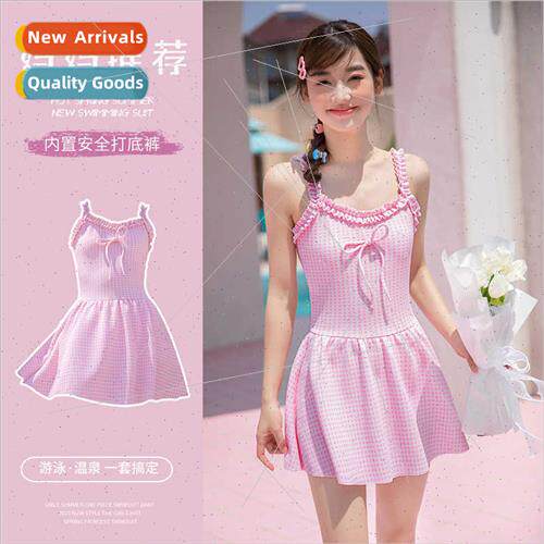 Childrens swimsus  girls middle and big girls girls halter f