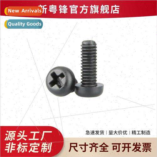 PA66 black round head Phillips nylon screws Electronic pan h