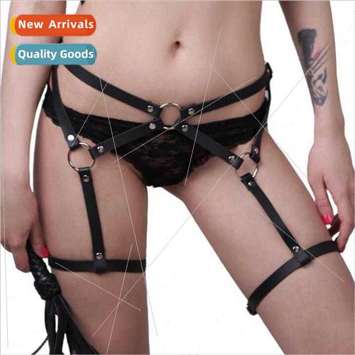 Leather Bondage Adult Flirting Bondage Black Leather Belt