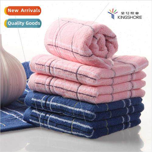 Cotton Towel Satin Interwoven Square Pattern Classic Satin F