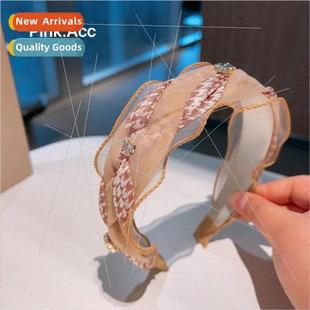 rhinestone bow bird retro nest organza ins colorful cross