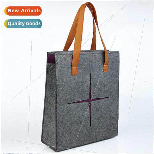 New Colorful Felt Storage Tote Bag Women Shopping Bag Felt H