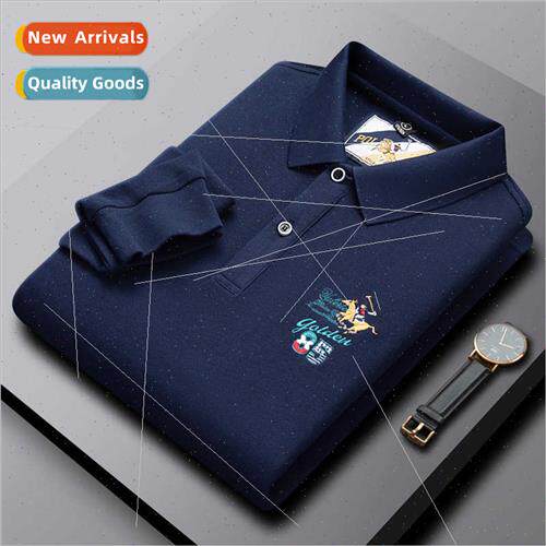 Spring fall clothing middle-aged elderly dad long-sleeved T-