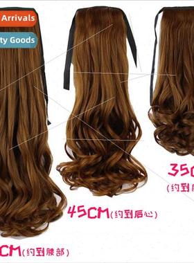 Hongfa Xiu wig female long curly hair pear curl ponytail big
