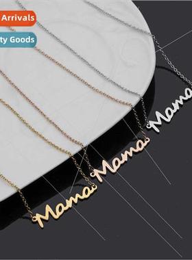 Europe Uned States Mother Day gift necklace mama alloy lette