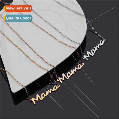 Europe Uned States Mother Day gift necklace mama alloy lette