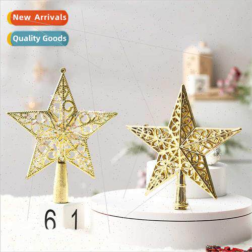 Christmas decorations creative sprinkles hollow iron pentagr