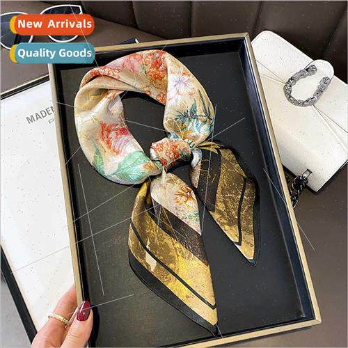lk silk scarf mulberry silk 2023 spring summer retro floral