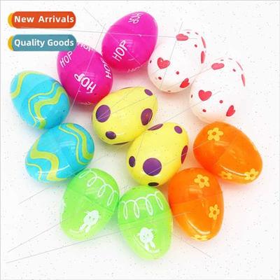 Easter egg simulation eggs 4*6cm plastic open color eggshell