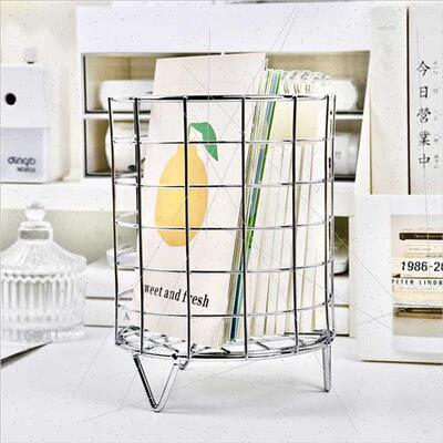 Ins retro storage baskets desktop large capacy iron cosmetic
