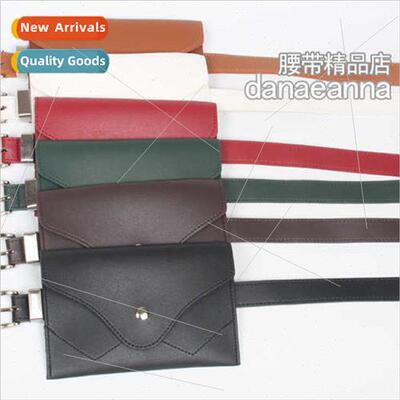 2018 New Korean Women Belt Waist Bag Thin Belt Dual Purpose