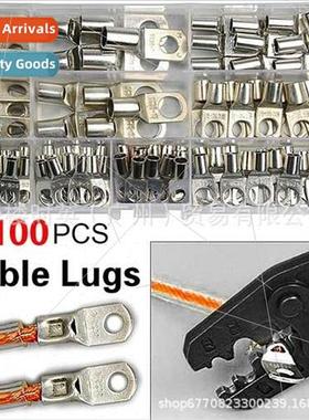 100PCS Boxed Copper Tinned Peephole Terminals SC6-SC35 Conne