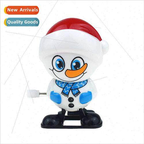clockwork wind-up cute doll Q walking shaking head snowman w