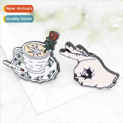 accessories rose coffee cup OK gesture punk interesting broo