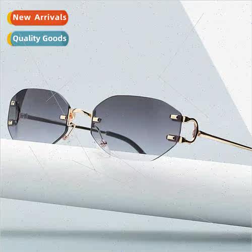 2A290 new cut edge small glasses irregular personaly sunglas