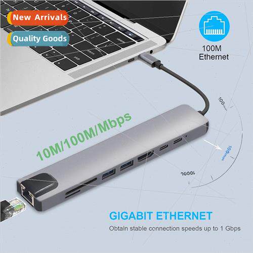 USB C Hub Type C to HDMI 4K PD 5A 87W Dock Rj45 Lan USB 3.1