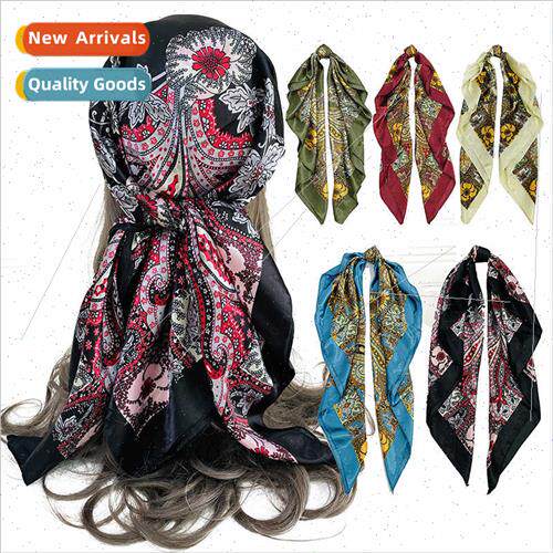 Frequent seller silk scarf  new cashew 90CM simulation silk