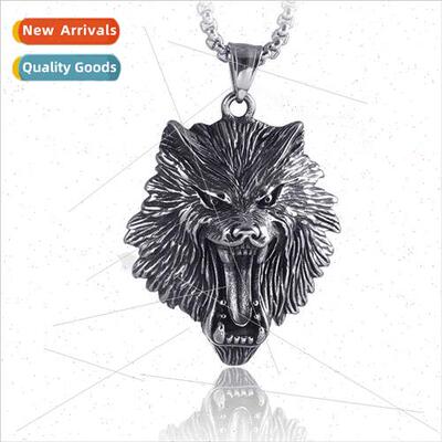 Hip hop hollow retro tanium steel necklace influx men stainl