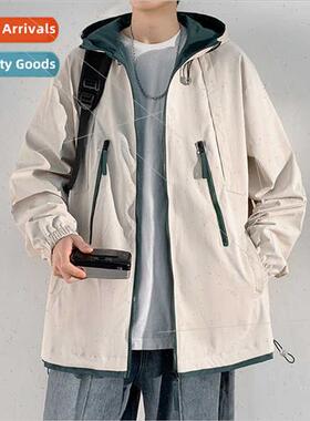 Spring 2023 jacket men  hooded Korean  casual students fashi