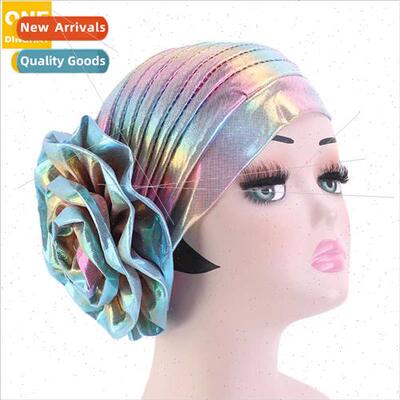 Laser Flower Turban Hat Ethnic Fashion Hat Baotou Hat