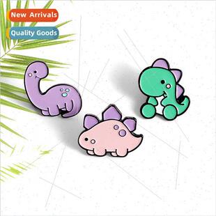 Cartoon creative small animal alloy brooch cute ltle dinosau