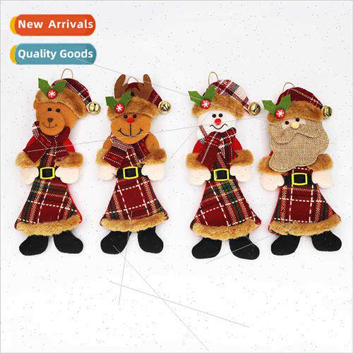 New cartoon Christmas hanging Santa Claus snowman Christmas