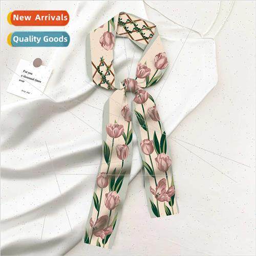 Korean  spring fall new exquise French tulip hair ribbon sil