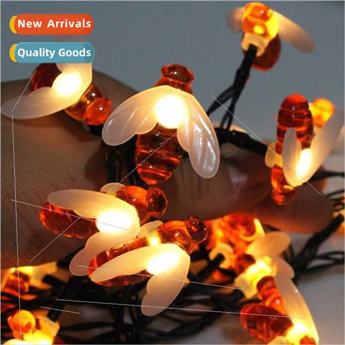 LED Solar Bee Outdoor WaterproString ghts Christmas Yard Dec
