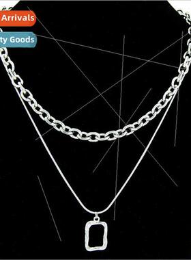 Europe stainless steel personalized snakebone chain 0 word c