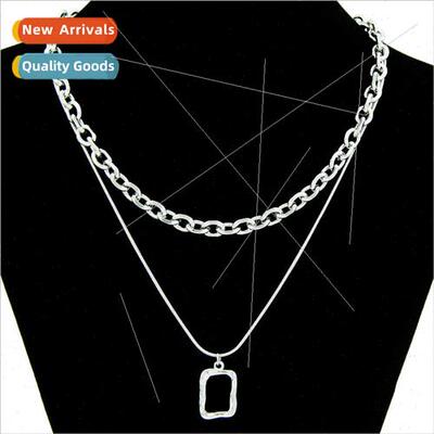 Europe stainless steel personalized snakebone chain 0 word c