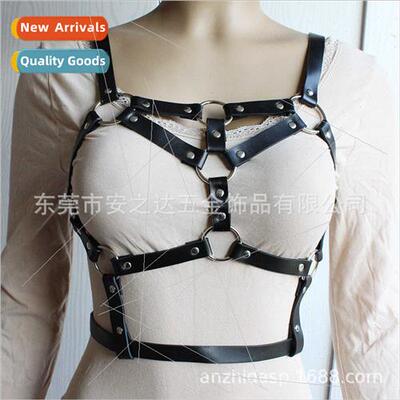 sq57PU leather gossamer sexy bra leg ring one stage permance