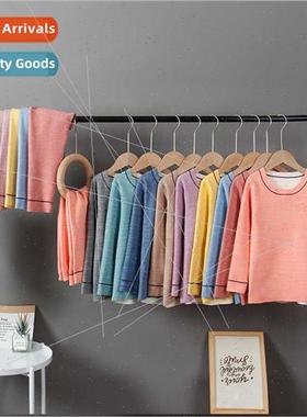 Children thermal underwear set two-color satin color -markin