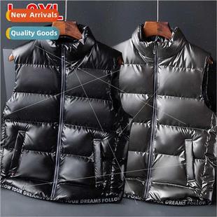 vest men warm cotton standing light glossy winter Down fall