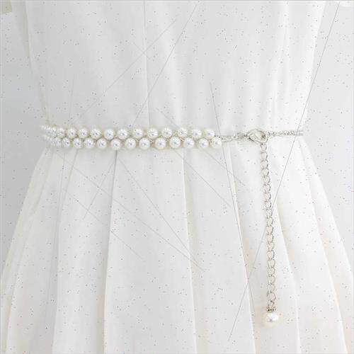 Hooks adjustable pearl waist chain female dress waist wind t