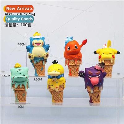 6 Cone Ice Cream Pokemon Cones COS Series Pikachu Mythical F