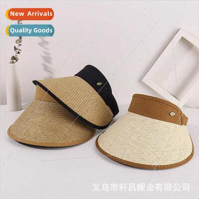 Summer new topless hat female Korean outdoor seaside vacatio
