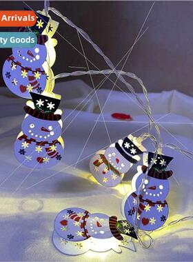 New led Christmas holiday decoration string lights Iron snow