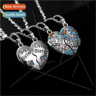 Heart Diamonds Necklace 2022 Peach Love Female Metal