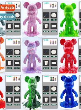 Handmade diy parent-child toys fluid painting fluid bear cre
