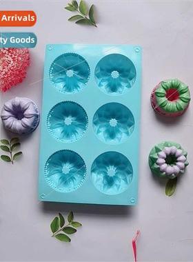 6-link Savarin Crown 202 Cake licone Mold Handmade Jelly Tar