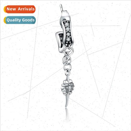 Korean  simple metal personaly creative  earrings oil drop f