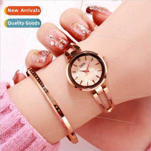 Small disk exquise alloy watch women antique simple thin bel